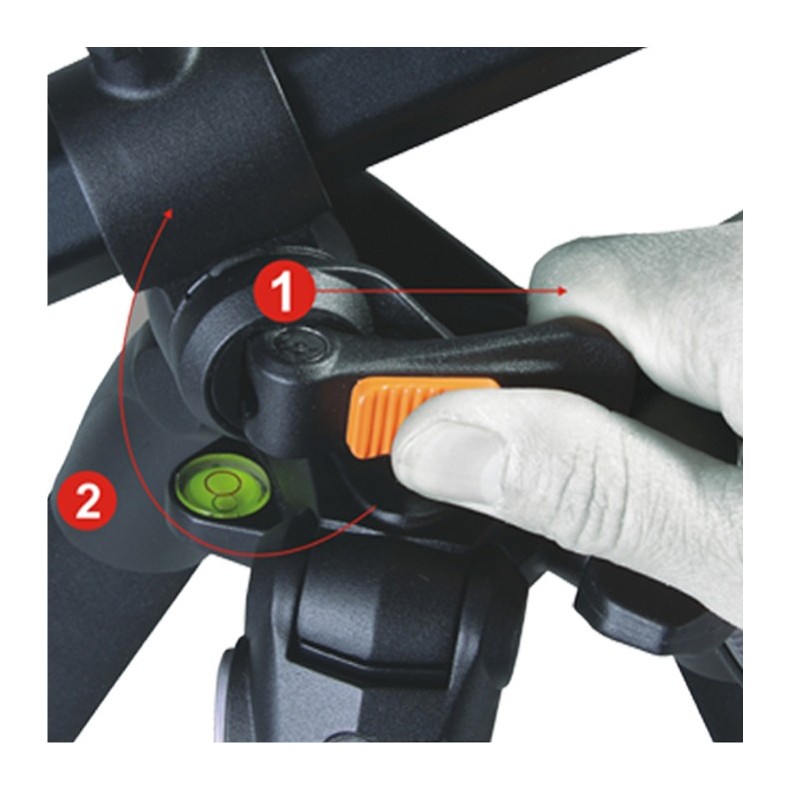 Trípode con columna reversible y...