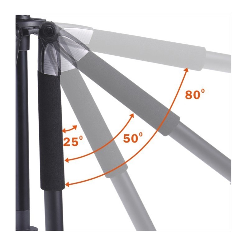 Trípode con columna reversible y...