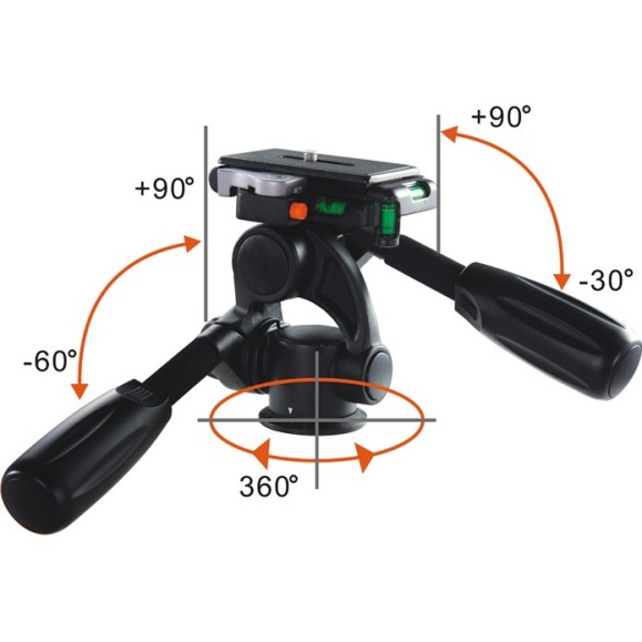 Trípode de aleación de aluminio con rótula PH-32 Vanguard Alta Pro 263AP