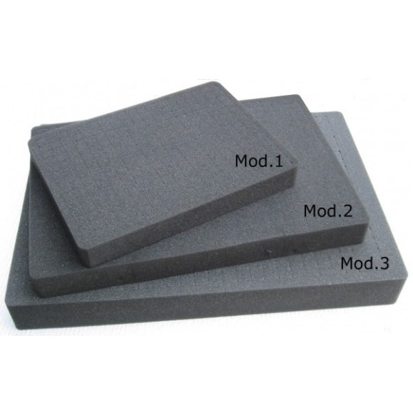 Espuma troquelada Geoptik para maleta hermética mediana