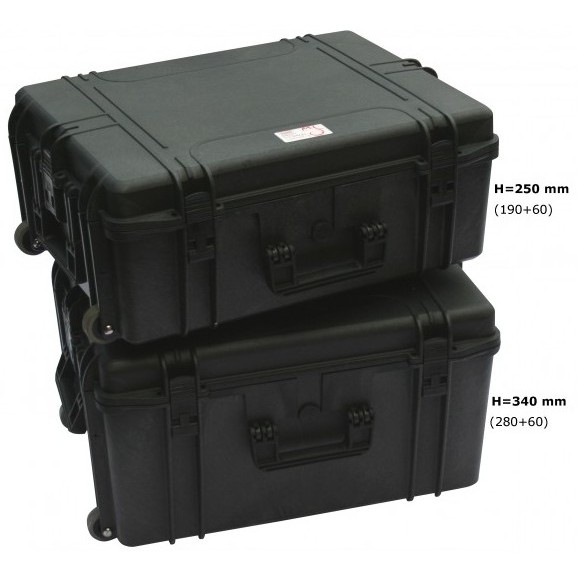 Maleta de transporte plástica Geoptik Elephant con ruedas grande