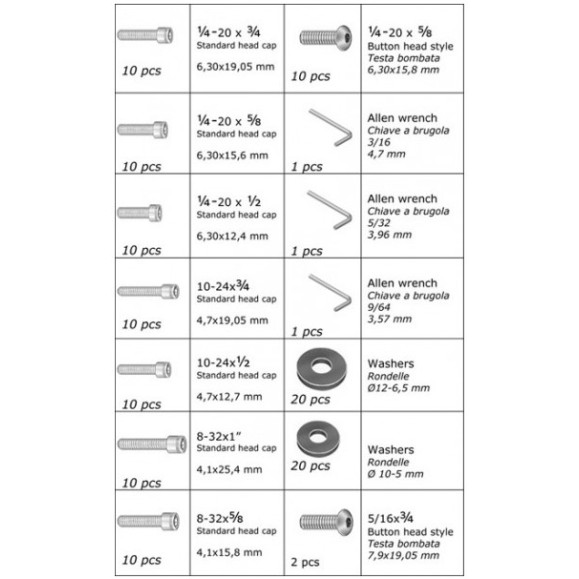 Kit de tornillería Geoptik