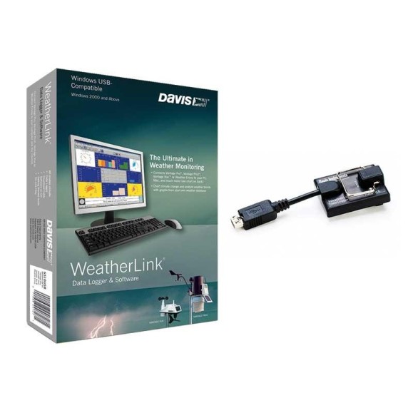 Software Davis Instruments WeatherLink USB con datalogger estándar