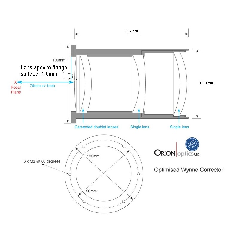 Tubo astrógrafo AG12