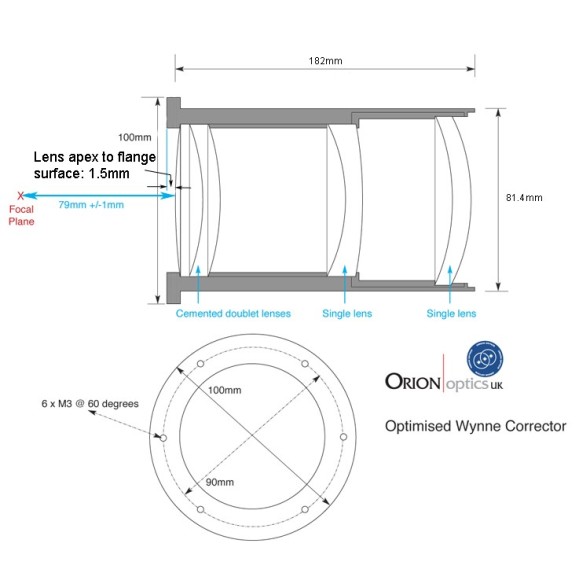 Tubo astrógrafo AG12
