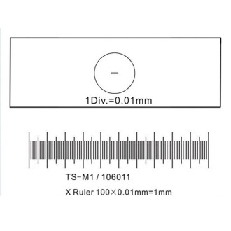Micrómetro objetivo BMS 1mm...