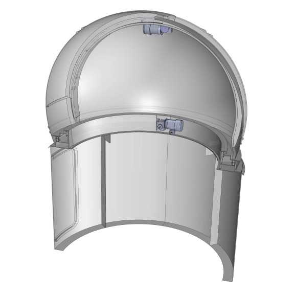 Cúpula ScopeDome automatizada de 2m sin cilindro