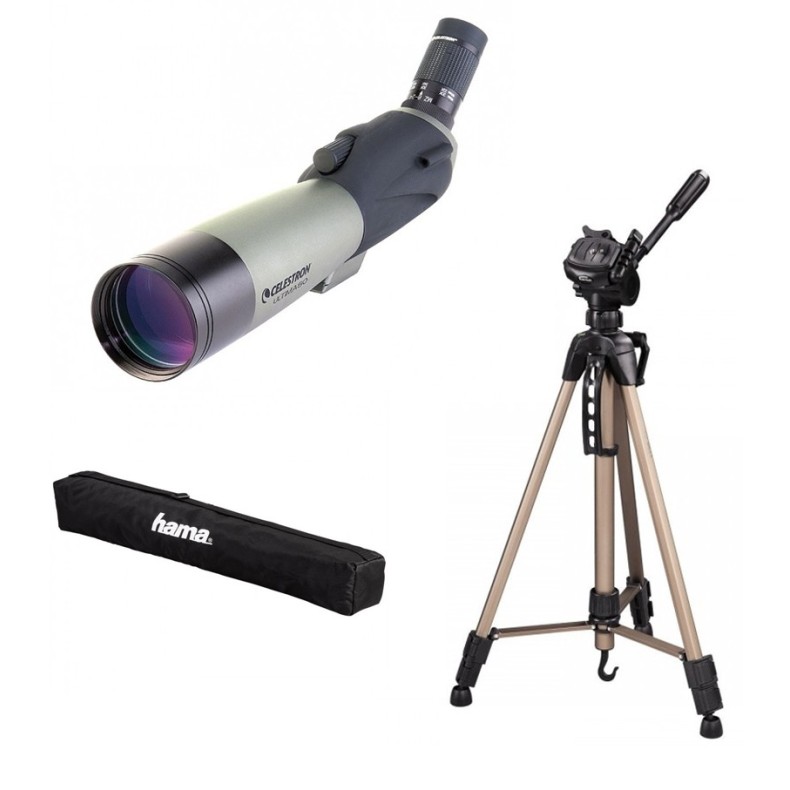 Comprar Pack Telescopio Terrestre Celestron Ultima 80 con trípode HAMA Star  63 Online