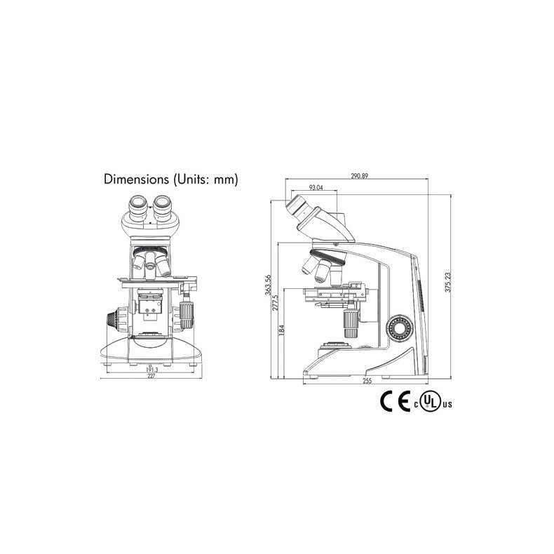 Microscopio de polarización Triocular...