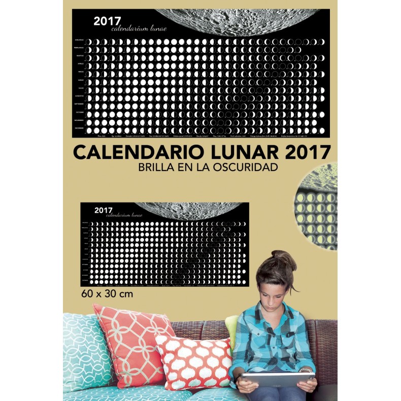 Poster calendario lunar luminiscente... Poster calendario lunar luminiscente...