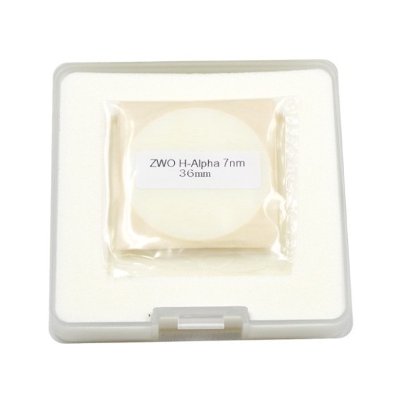 Juego de filtros ZWO banda estrecha Ha, SII y OIII 7nm 36mm no montados