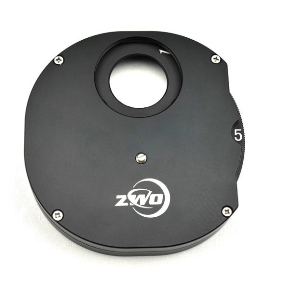 Rueda porta filtros ZWO manual 5 posiciones 1,25