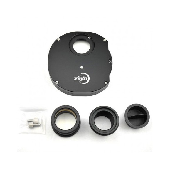 Rueda porta filtros ZWO manual 5 posiciones 1,25