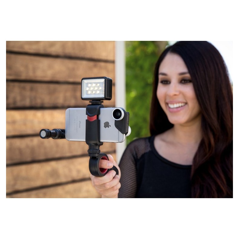 Olloclip Pivot negro y rojo