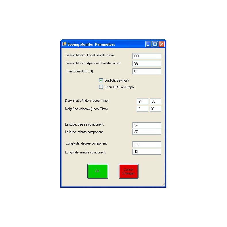 Monitor de Seeing SBS SM-2 Monitor de Seeing SBS SM-2