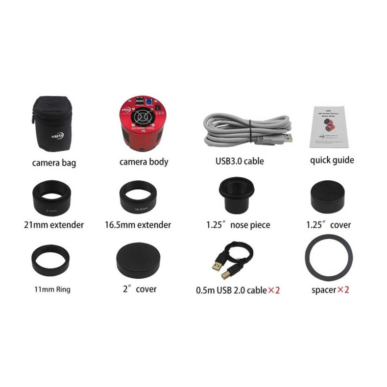 Cámara CMOS ZWO ASI 183MM Pro Mono... Cámara CMOS ZWO ASI 183MM Pro Mono...