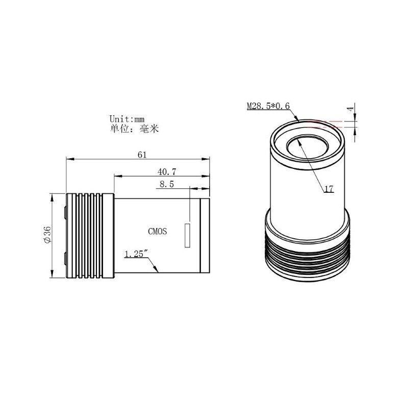 Cámara CMOS ZWO ASI 174 Mini Cámara CMOS ZWO ASI 174 Mini