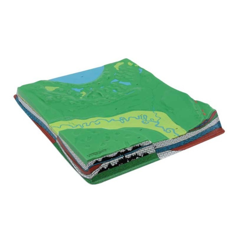 Conjunto de 4 maquetas geológicas 2...