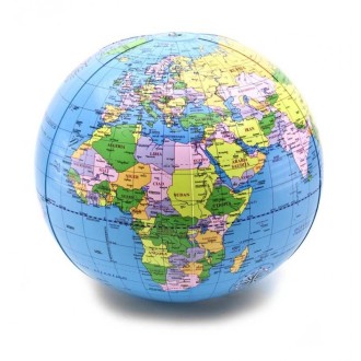 Globo terráqueo inflable...