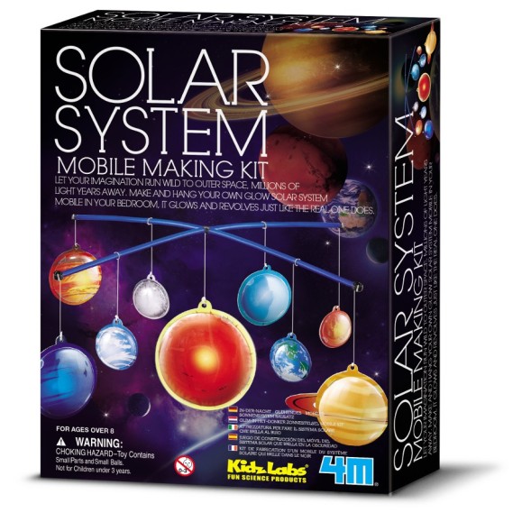 Glow Solar System Mobile Making Kit 4M