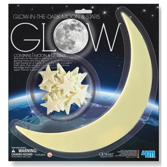 Glow Moon Large & Stars 4M