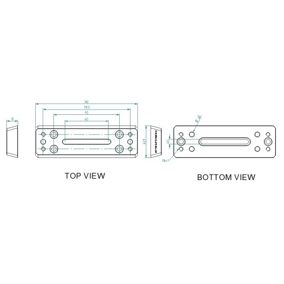 Cola de milano PrimaLuceLab PLUS de 140mm tipo Vixen