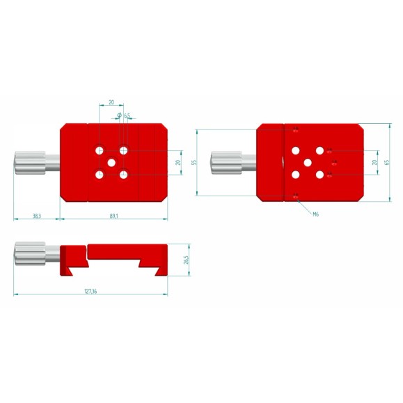 Soporte de cola de milano PrimaLuceLab PLUS para Vixen y Losmandy