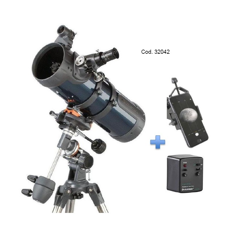 Telescopio AstroMaster 130EQ-MD con motor de ascensión recta