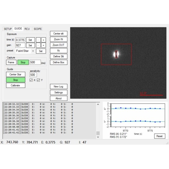 SpecTrack, software de autoguiado para Espectroscopía