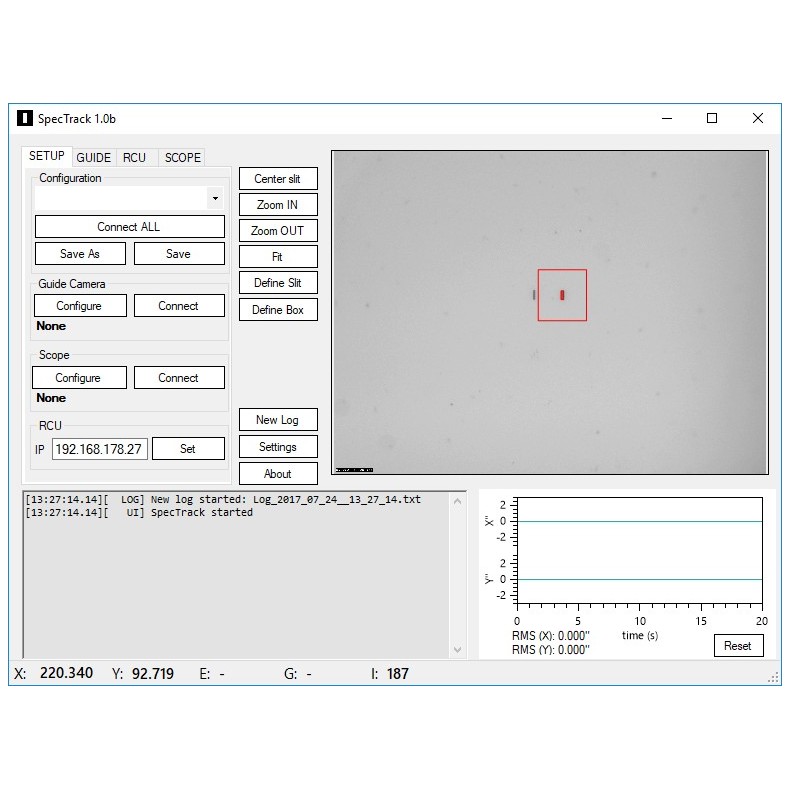 SpecTrack, software de autoguiado... SpecTrack, software de autoguiado...