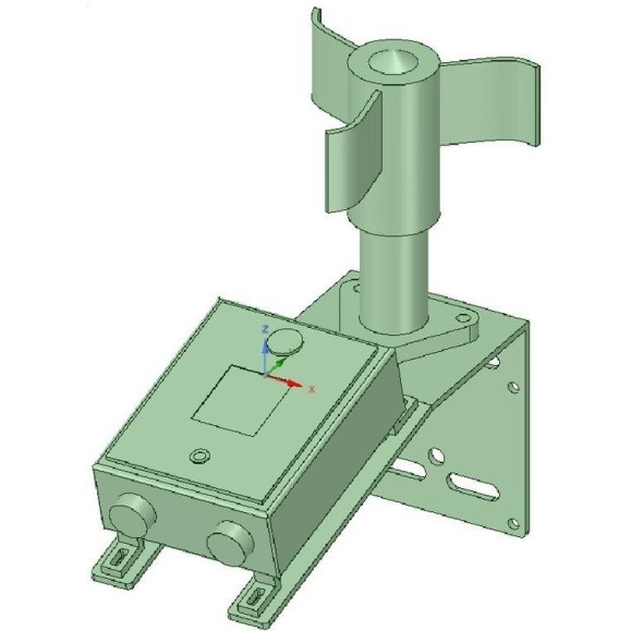 Soporte para AAG y anemómetro Lunático