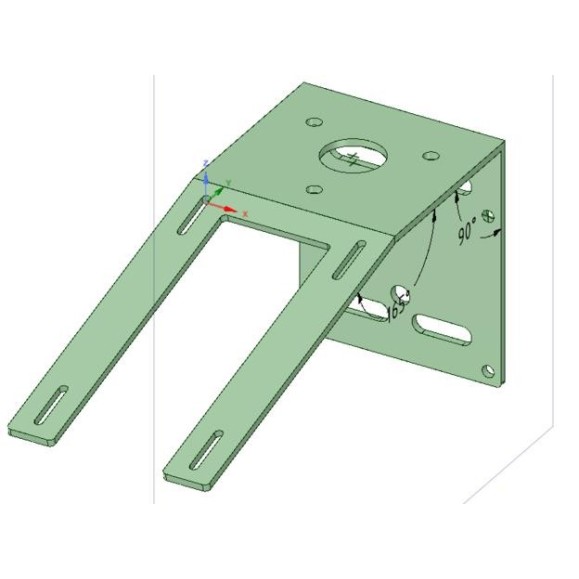 Soporte para AAG y anemómetro Lunático