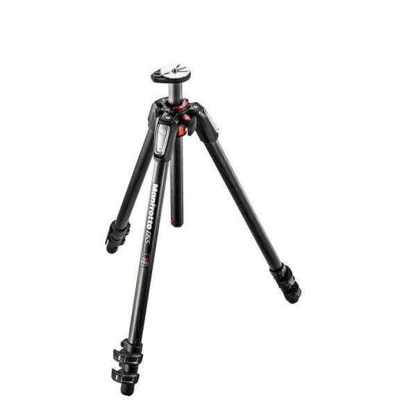 Trípode de Fibra de Carbono/Magnesio Manfrotto 055CXPRO3 de 3 Secciones