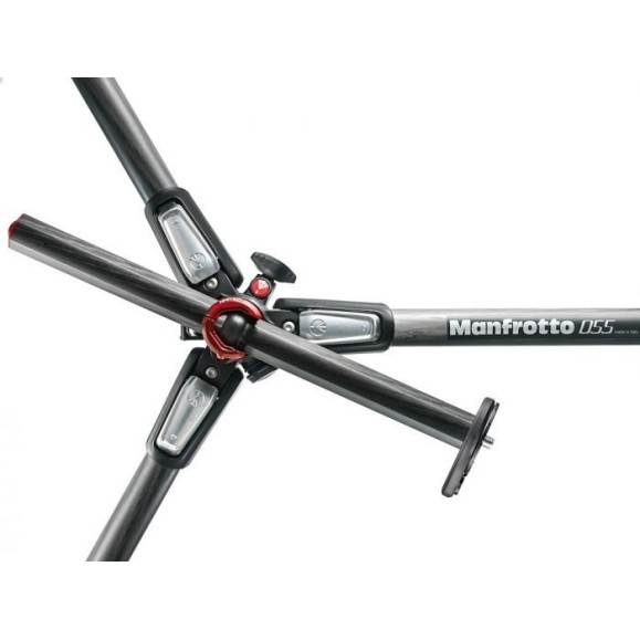 Trípode de Fibra de Carbono/Magnesio Manfrotto 055CXPRO3 de 3 Secciones