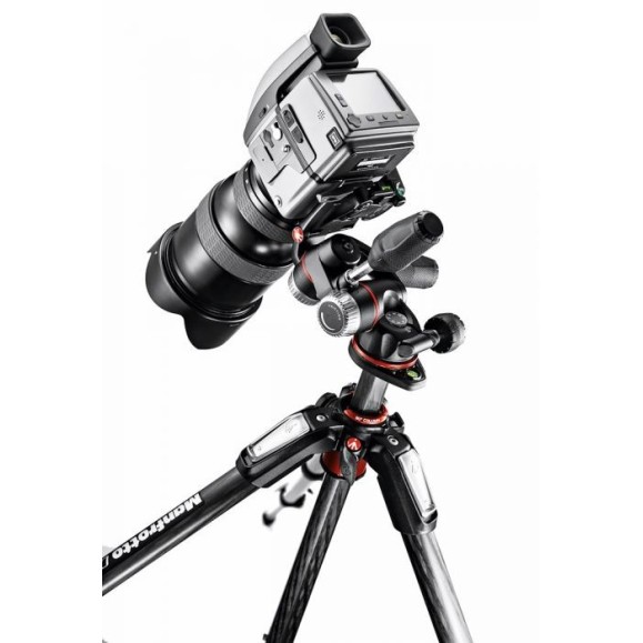 Trípode de Fibra de Carbono/Magnesio Manfrotto 055CXPRO3 de 3 Secciones