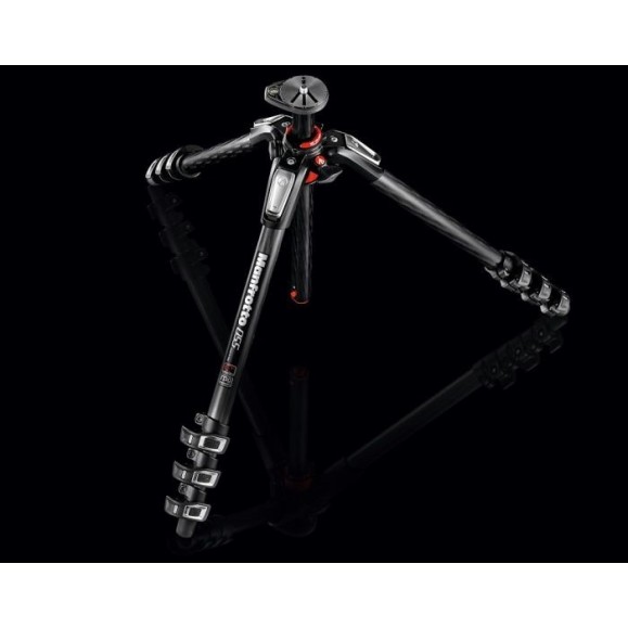 Trípode de Fibra de Carbono/Magnesio Manfrotto 055CXPRO4 de 4 Secciones