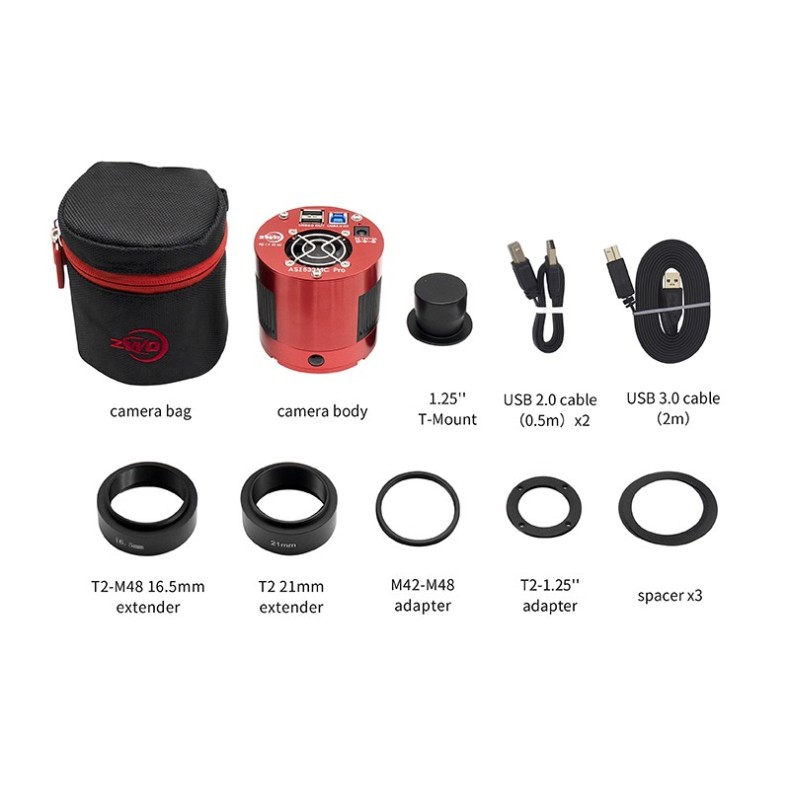 Cámara ZWO ASI533MC Pro color Cámara ZWO ASI533MC Pro color