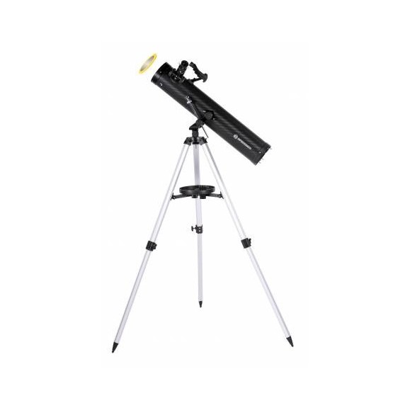Telescopio reflector Bresser Venus 76/700 AZ con adaptador para smartphone y filtro solar