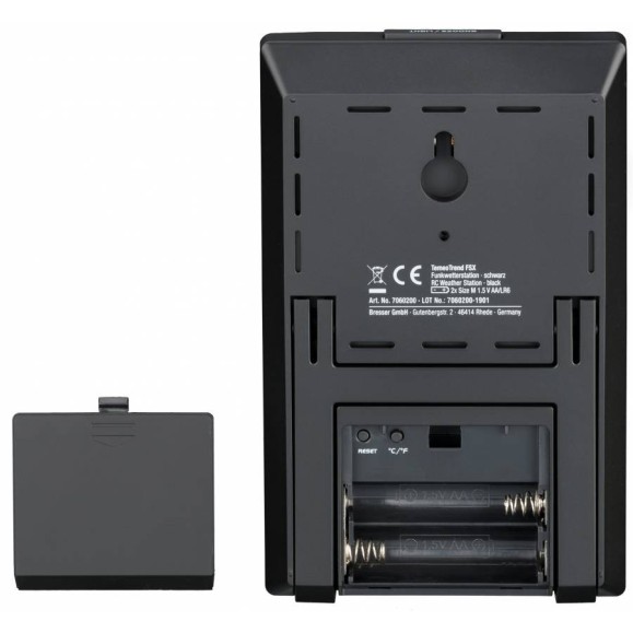 ESTACIÓN METEOROLÓGICA BRESSER TEMEOTREND FSX CON PREDICCIÓN PARA 3 DÍAS