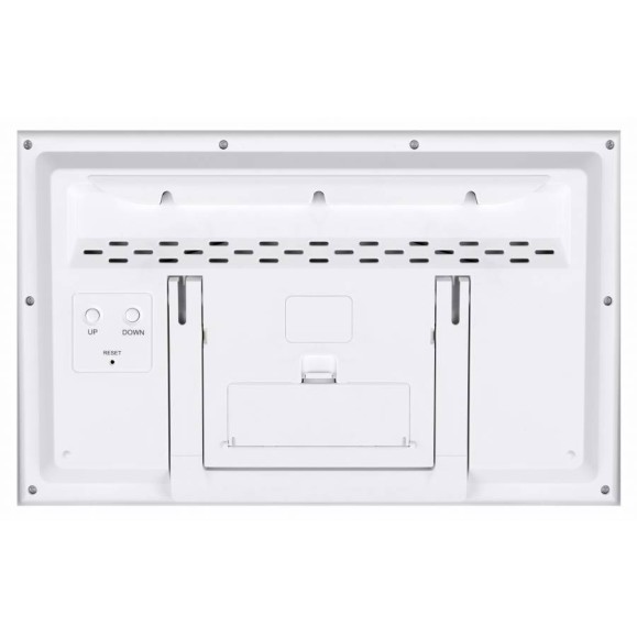 Reloj meteorológico de Pared BRESSER MyTime Jumbo LCD blanco