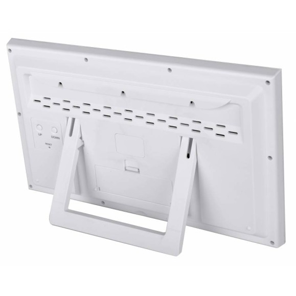 Reloj meteorológico de Pared BRESSER MyTime Jumbo LCD blanco
