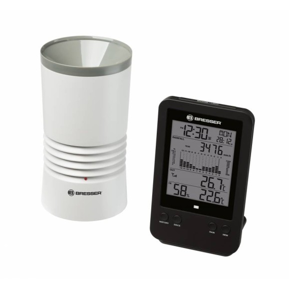 Pluviómetro profesional BRESSER negro