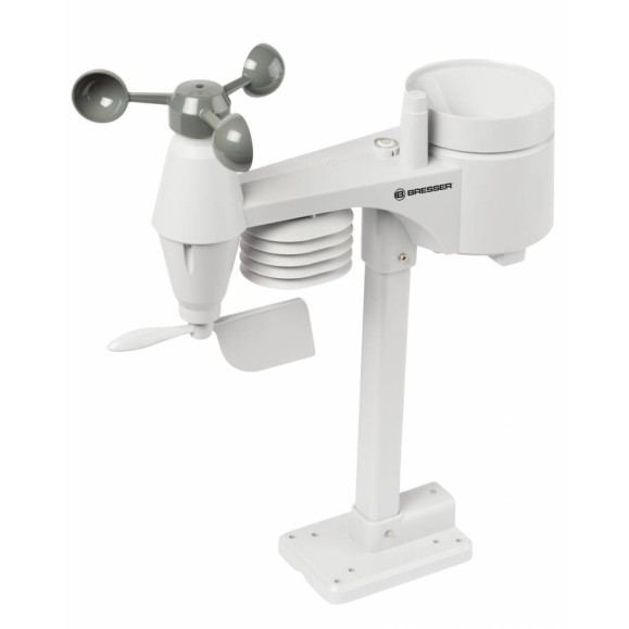 Centro meteorológico BRESSER Comfort 5-en-1 pantalla color negro