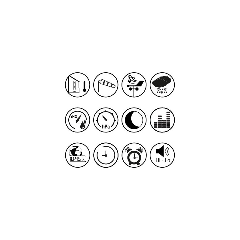 Centro meteo BRESSER negro Sensor...