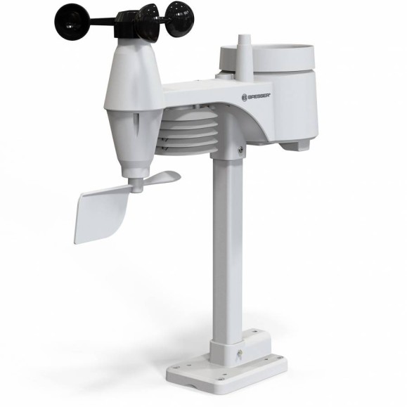 Centro meteo BRESSER blanco Sensor Profesional 5-en-1 Wifi pantalla color