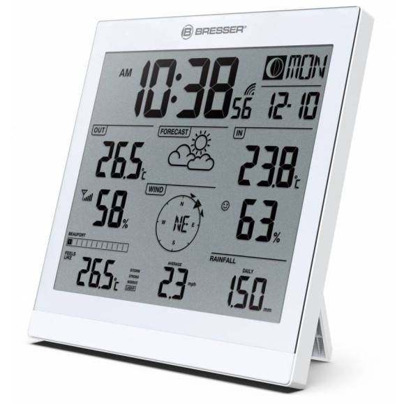 Estación meteorológica BRESSER XXL JC con Sensor exterior 5 en 1