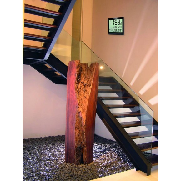 Reloj meteorológico BRESSER TemeoTrend JC LCD negro