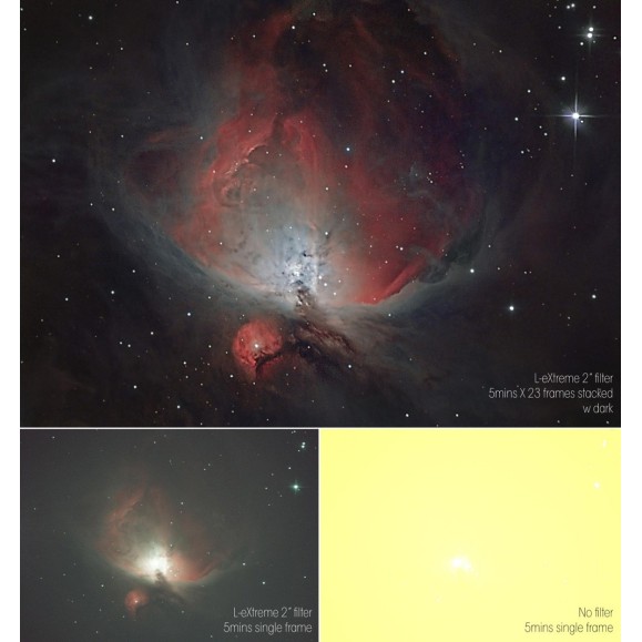 Filtro dual de banda estrecha para astronomía Optolong L-eXtreme 2”