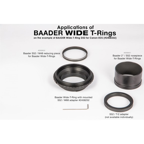 Anillo T2 de gran campo Baader Planetarium para cámaras Canon tipo R 
