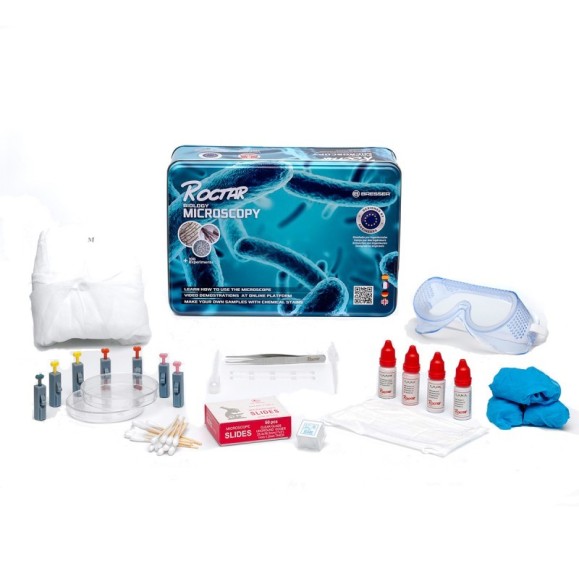 Kit microscopio + set científico de microscopía National Geographic 9619746